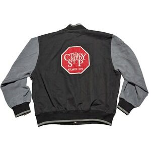 VTG THE COMEDY‎ STOP ATLANTIC CITY - Men XL M.A.P. Varsity Jacket MADE IN USA